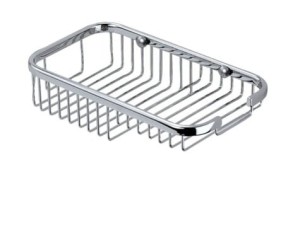 Półka, koszyk prostokątny na mydło pod prysznic do łazienki hotelowej, do kabiny prysznicowej DS-CHROM3