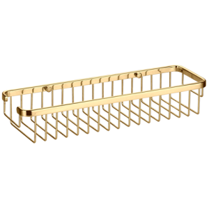 Półka, koszyk prostokątna pod prysznic do łazienki hotelowej, do kabiny prysznicowej DS-MODERN GOLD