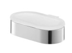 Mydelniczka metalowa do łazienki hotelowej DS-FUTURA SILVER