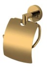 Uchwyt na papier toaletowy z klapką do łazienki hotelowej DS-CLASS GOLD