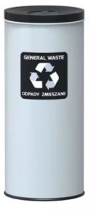 Kosz na śmieci 45L na odpady zmieszane - segregacja odpadów DS-ECO NORD
