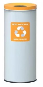 Kosz na śmieci 45L na odpady plastik i metal - segregacja odpadów DS-ECO NORD