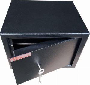 Sejf domowy na broń krótką, biurowy na dokumenty CZARNY HIT-1 Klasa S1