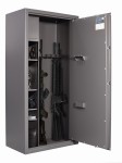 Szafa na broń Arsenał 1253 GRAFITOWA z przegrodą  zamek kluczowy Klasa S1