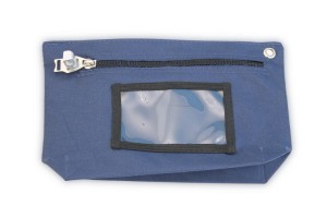 Bezpieczna saszetka (worek) zamykana kłódką, przechowywanie, plombowanie kluczy służbowych D1 16 x 21 cm
