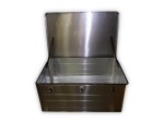 Skrzynia aluminiowa ewakuacyjna, do kancelarii, na dokumenty DSW157