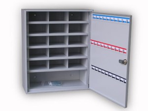 Szafka do przechowywania 21 pojemników na klucze z półką DSP-22/40