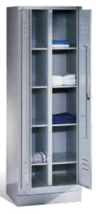 Szafka na odzież, dokumenty metalowa z półkami  8012-20B, 8022-20B wspólne drzwi