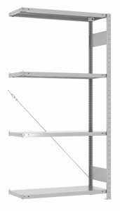 Regał 200x100x40 ocynkowany dostawny do regału 78820-142 z napinaczem, warsztat, garaż, magazyn  78820-143