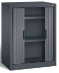 Szafa żaluzjowa 103x80x42  na dokumenty z półkami, dostawna średnia, drzwi przesuwne, metalowa 3241-00