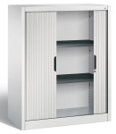 Szafa żaluzjowa 103x100x42  na dokumenty z półkami, dostawna średnia, drzwi przesuwne, metalowa 3242-00