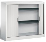 Szafa żaluzjowa 103x120x42  na dokumenty z półkami, dostawna średnia, drzwi przesuwne, metalowa 3243-00 