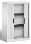 Szafa żaluzjowa 123x80x42  na dokumenty z półkami, dostawna średnia, drzwi przesuwne, metalowa 3231-00