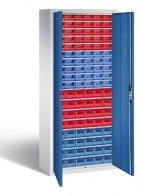 Szafa z 108 pojemnikami 169x700x30  ocynkowane półki 133413-210