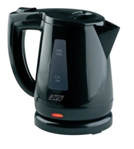 Czajnik hotelowy 0,8L, idealny do wyposażenia pokoju hotelowego, kwatery  DSVOYAGER BLACK0,8L